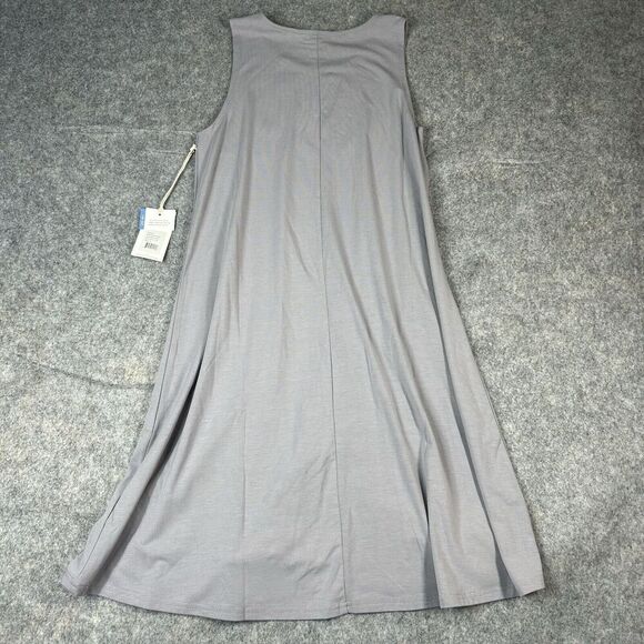 Freefly Bamboo Flex Dress Womens Medium Gray Silver Stone UPF 50+ Outdoor - Picture 6 of 8